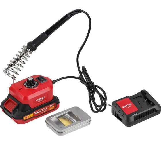 Аккумуляторный паяльник WORTEX CSI 4018 в коробке ALL1 XLT SET 1334780