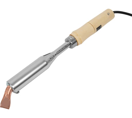 Электрический паяльник Gigant 200Вт, клин, деревянная рукоятка GES-06