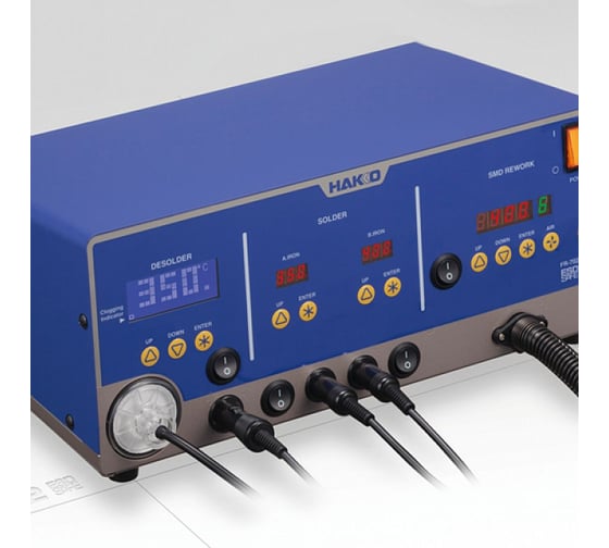 4-х канальная ремонтная станция HAKKO с пайкой горячим воздухом, 50-600гр FR702-58