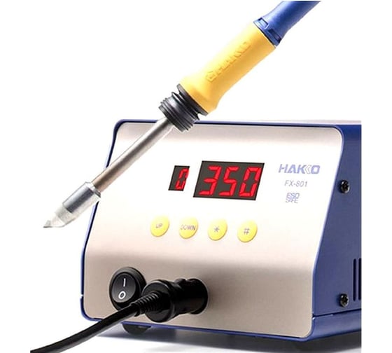 Сверхмощная цифровая паяльная станция HAKKO 300 Вт FX801-05