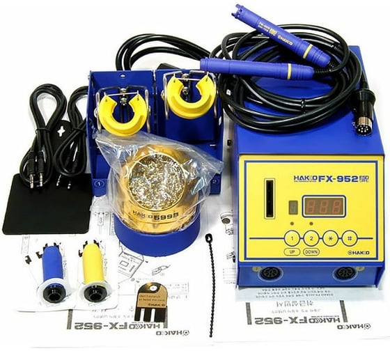 Двухканальная паяльная станция HAKKO 140Вт FX952-58
