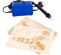 Набор для выжигания ОФИСМАГ Узор-10к, выжигатель + 8 досок (4 с рисунком + 4 чиcтых, 15x21cм), Десятое королевство, 01817 151153