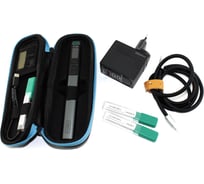 Комплект AMPERIN паяльник Fnirsi HS02B + 2 наконечника + кабель 110070