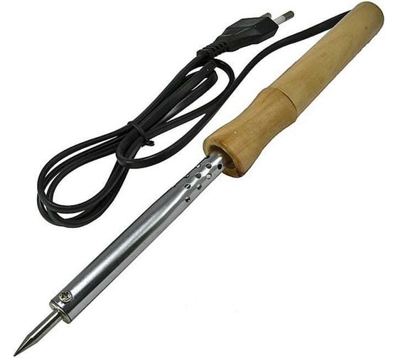 Паяльник электрический Pro Legend 60Вт, конус, деревянная ручка PL2831 1
