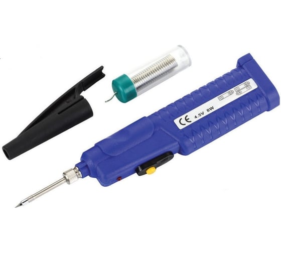 Паяльник на батарейках Zhongdi ZD-20D 8W 4,5В 3шт АА-60мин работы,15 сек разогрев 88-2091 00-00016520