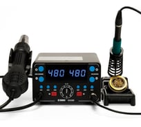 Паяльная станция ELEMENT 902DD (фен+паяльник T12) 20154