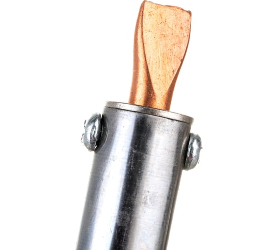 Паяльник ОНЛАЙТ OSE-Pes01-100W-CP дерево, клин прямой 80846