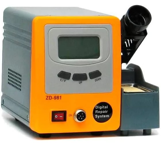 станция цифровая паяльная антистатическая Zhongdi ZD-981 LCD дисплей RoHS (для свинцовой и бессвинцовой пайки) 89-8114 00-00017532