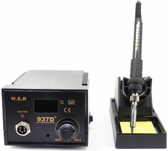 Цифровой антистатический паяльник W.E.P 937D+ 60Вт М0951874