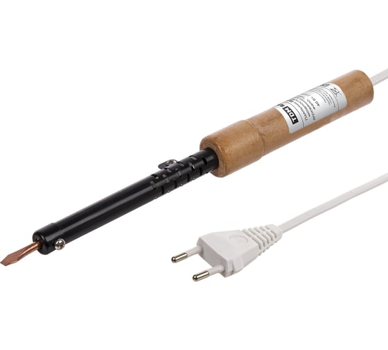 Паяльник TDM ELECTRIC ПД-40, ЭПСН, мощность 40 Вт, 230 В, деревянная ручка, плоское жало, Гранит SQ1025-0402