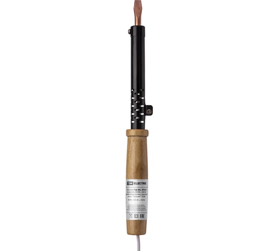 Паяльник TDM ELECTRIC ПД-80, ЭПСН, мощность 80 Вт, 230 В, деревянная ручка, плоское жало, Гранит SQ1025-0404