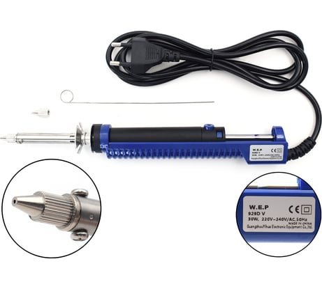 Паяльник W.E.P 929D-V c оловоотсосом М7758096