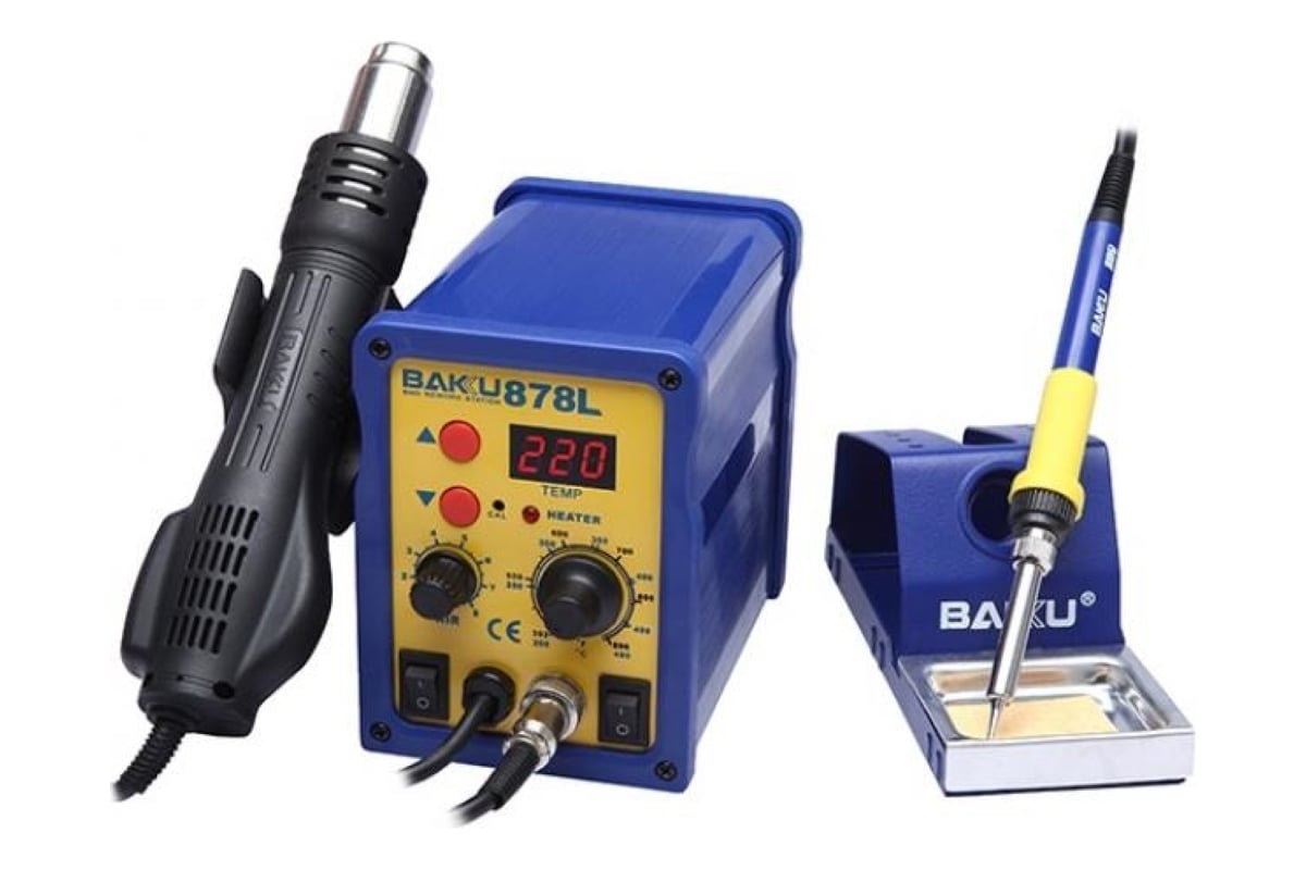 Паяльная станция BAKU BK-878L 469623 - выгодная цена, отзывы ...
