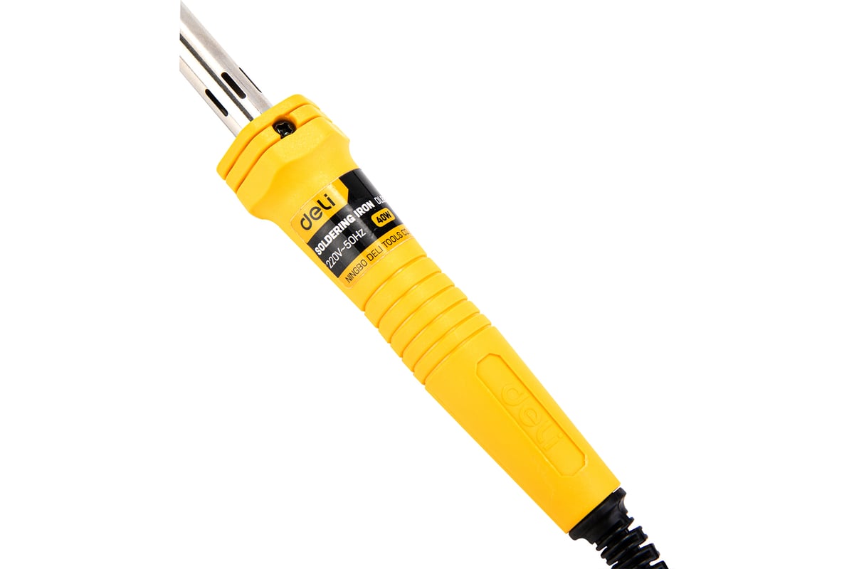 Электрический паяльник с никельхромовым нагревателем DELI 40вт медное ...