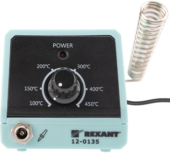 Паяльная станция REXANT (паяльник), серия МИНИ - Mi10, 10Вт, 230В, 100-450°C 12-0135
