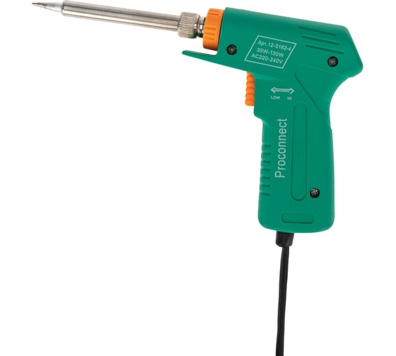 Импульсный паяльник 220В, 30-130Вт PROCONNECT HY-50G 12-0162-4