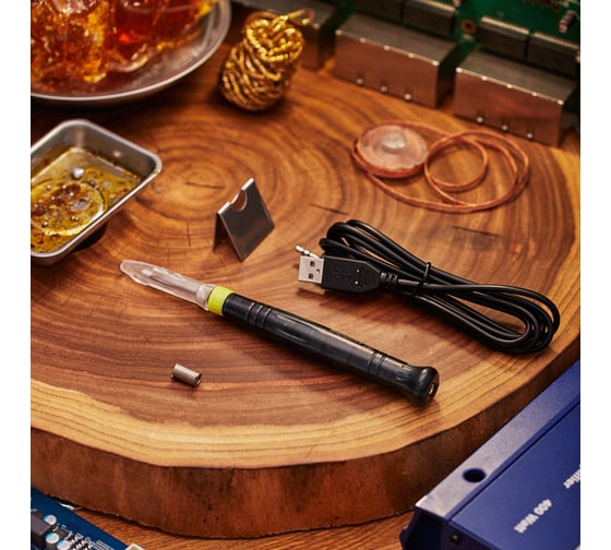Мини-паяльник, питание через USB 5В 8Вт REXANT ZD-20U 12-0180