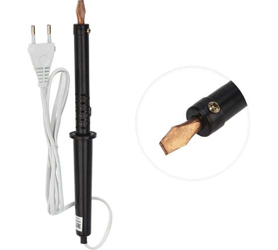 Паяльник ПП 220В 100Вт пластиковая ручка ЭПСН Россия REXANT 12-0291-1 ...