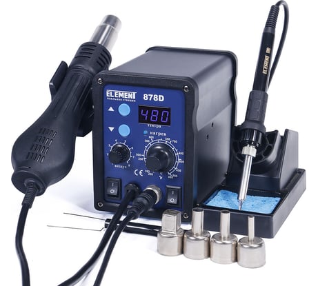 Паяльная станция ELEMENT 878D 15299