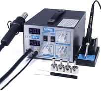 Паяльная станция, фен+паяльник ELEMENT 852D+ 15301