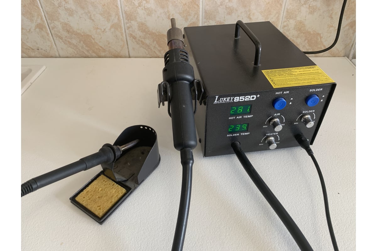 Компрессорная паяльная станция LUKEY 852D+ 2392 - выгодная цена, отзывы ...