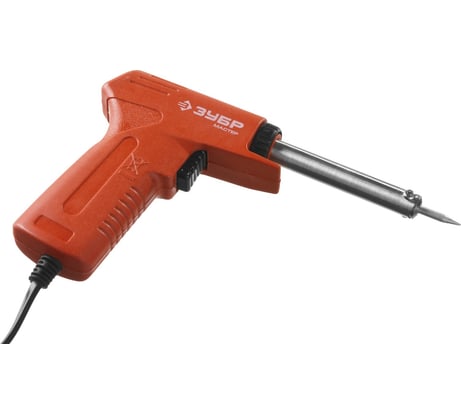 Электропаяльник ЗУБР пистолетного типа 30-70Вт конус 55404