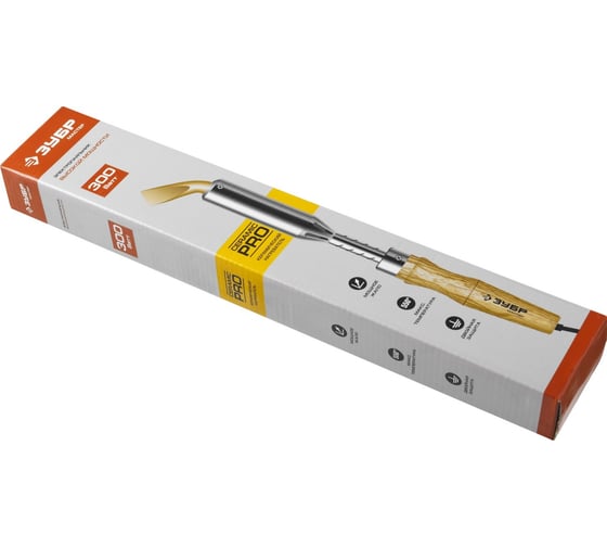 Высокомощный электропаяльник ЗУБР Ceramic PRO 300Вт 55303-300