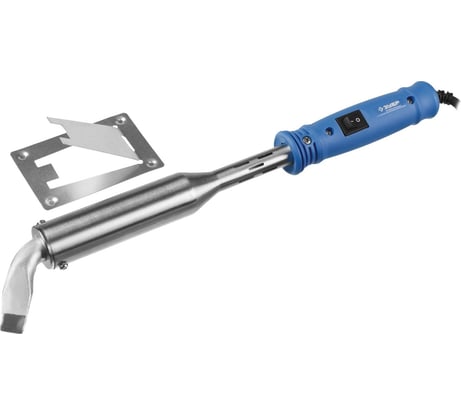 Паяльник с выключателем, пластмассовой рукояткой и долговечным жалом, 300Вт, клин Зубр ПРОФЕССИОНАЛ 55301-300