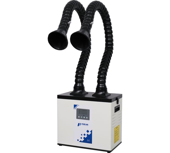Дымоуловитель PURE-AIR pa-300td-iq с дымоприемниками 2x50мм PA-300TD-IQ50 1