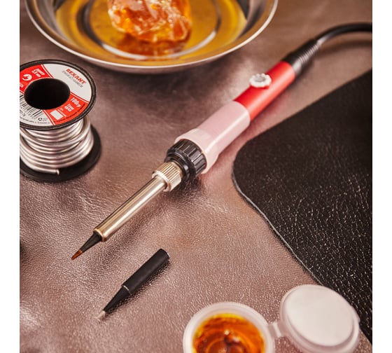 Паяльник с керамическим нагревателем REXANT 250-500C 220В/60Вт (Japan ...