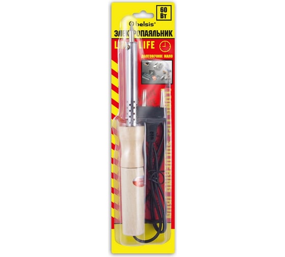 Паяльник Belsis 60 Вт, деревянная ручка BSI0260