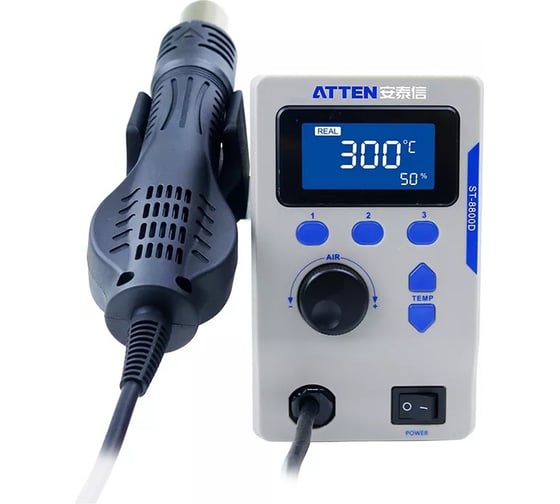 Термовоздушная станция ATTEN 800Вт 100-500C ST-8800D