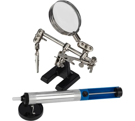 Набор REXANT K22 для пайки вспомогательный (держатель третья рука, подставка, экстрактор) 09-3762