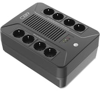 Источник бесперебойного питания CBR 650va/390w, schuko cee 7 outlets: x4 battery surge protected; x4 surge protected , led, avr, sec, 12v/7ah UPS-OFB-101E-650