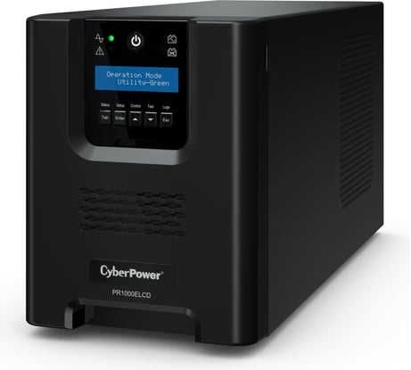 Источник бесперебойного питания CYBERPOWER line-interactive 1000va/900w usb/rs-232/epo/snmpslot (8 iec с13) PR1000ELCD