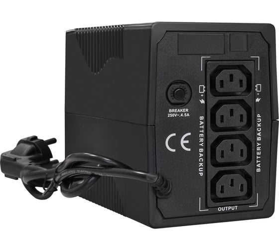 Источник бесперебойного питания ExeGate Power Back BNB-1000.LED.AVR.4C13 1000VA 6C13, Black 292783