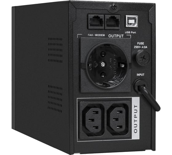 Источник бесперебойного питания ExeGate SpecialPro UNB-6C13, RJ45 11,USB, металлический корпус, Black 292768