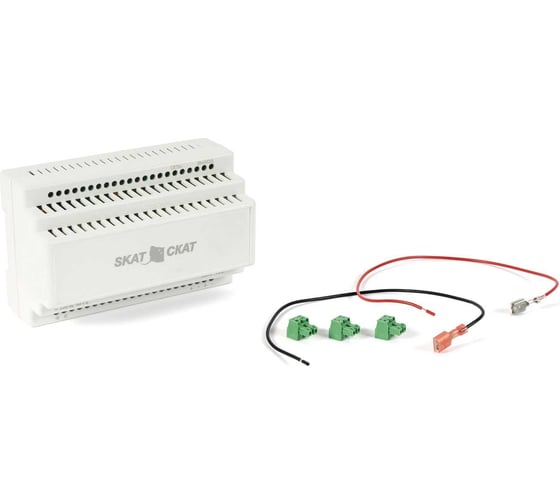 Источник питания SKAT -12-8.0 DIN (СКАТ ИБП-12/8-DIN) 12В, 8А, пластиковый корпус, под DIN рейку 35 мм 587