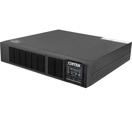 Источник бесперебойного питания ONTEK SM RT 1, 1 кВА/1 кВт (PF=1), 2U, с внутренними аккумуляторами 2x12В/9Ач SMRT1SB