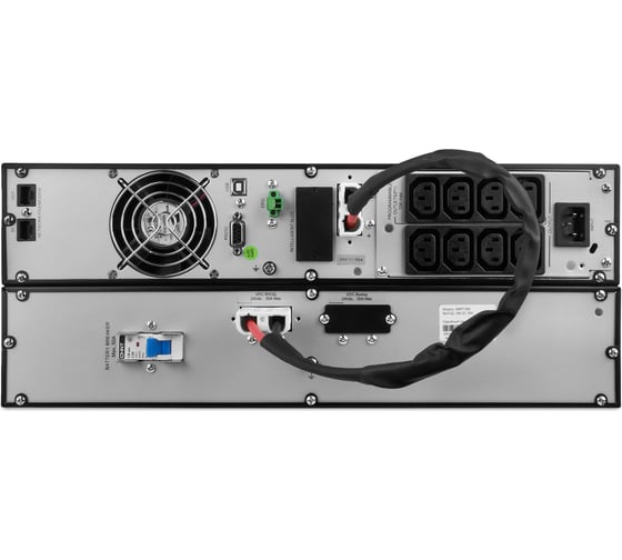 Источник бесперебойного питания ONTEK SM RT 1,5, 1,5 кВА/1,5 кВт (PF=1) 2U, с внутренними аккумуляторами 3x12В/9Ач SMRT1,5SB SMRT 1,5