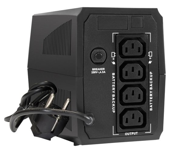 ИБП ExeGate Power Back BNB-500.LED.4C13 500VA 300W, LED, 4*C13, Black 294607