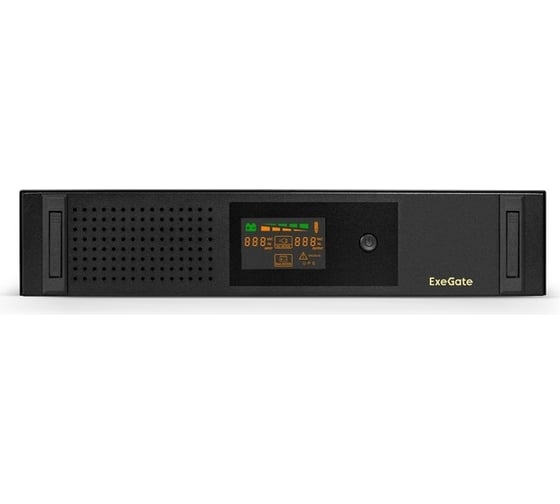 ИБП ExeGate ServerRM UNL-1000.LCD.AVR.2SH.3C13.USB.2U 1000VA 650W, Color LCD, AVR, 2*Schuko+3*C13, USB, 2U, установка в стойку, Black 293850