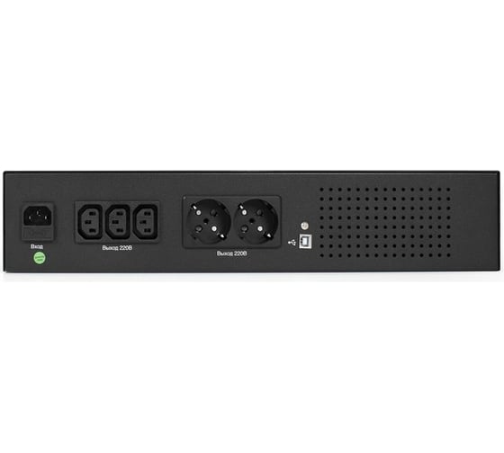 ИБП ExeGate ServerRM UNL-1000.LCD.AVR.2SH.3C13.USB.2U 1000VA 650W, Color LCD, AVR, 2*Schuko+3*C13, USB, 2U, установка в стойку, Black 293850