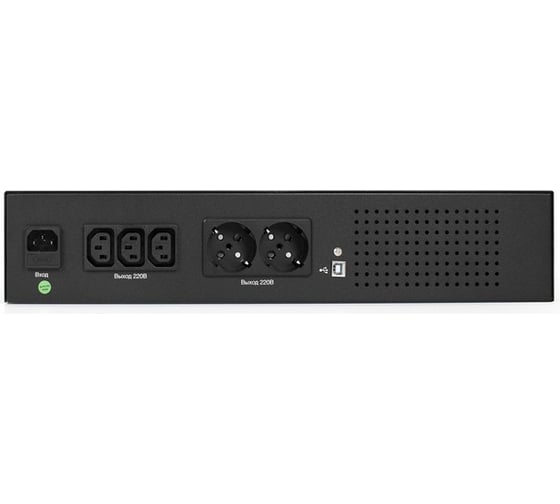 ИБП ExeGate ServerRM UNL-2000.LCD.AVR.2SH.3C13.USB.2U 2000VA 1200W, Color LCD, AVR, 2*Schuko+3*C13, USB, 2U, установка в стойку, Black 293851