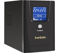 ИБП ExeGate SpecialPro Smart LLB-500.LCD.AVR.4C13.USB 500VA 300W, LCD, AVR, 4*C13, USB, Black 294610