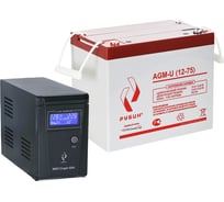 Комплект ибп старт 600 + акб 12-75 Рубин РЭ-СТАРТ600/75