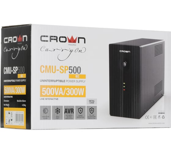 Источник бесперебойного питания CROWN CMU-SP500IEC CM000001487