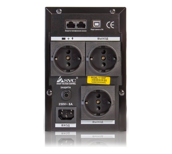 Источник бесперебойного питания SVC ИБП Л-И 1200ВА/720Вт V-1200-F