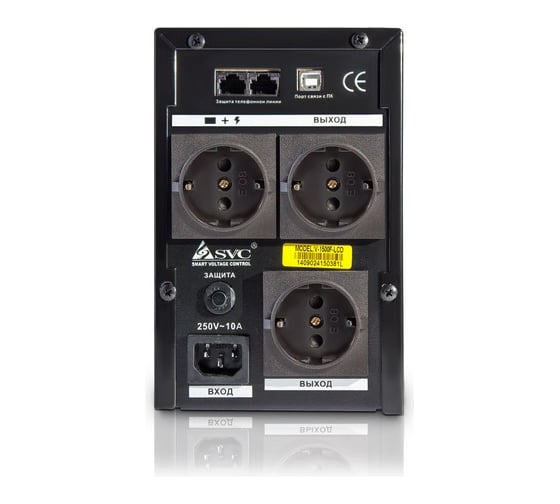 Источник бесперебойного питания SVC Л-И 1500ВА/900Вт V-1500-F-LCD