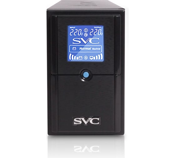 Источник бесперебойного питания SVC ИБП Л-И 650ВА/390Вт V-650-L-LCD